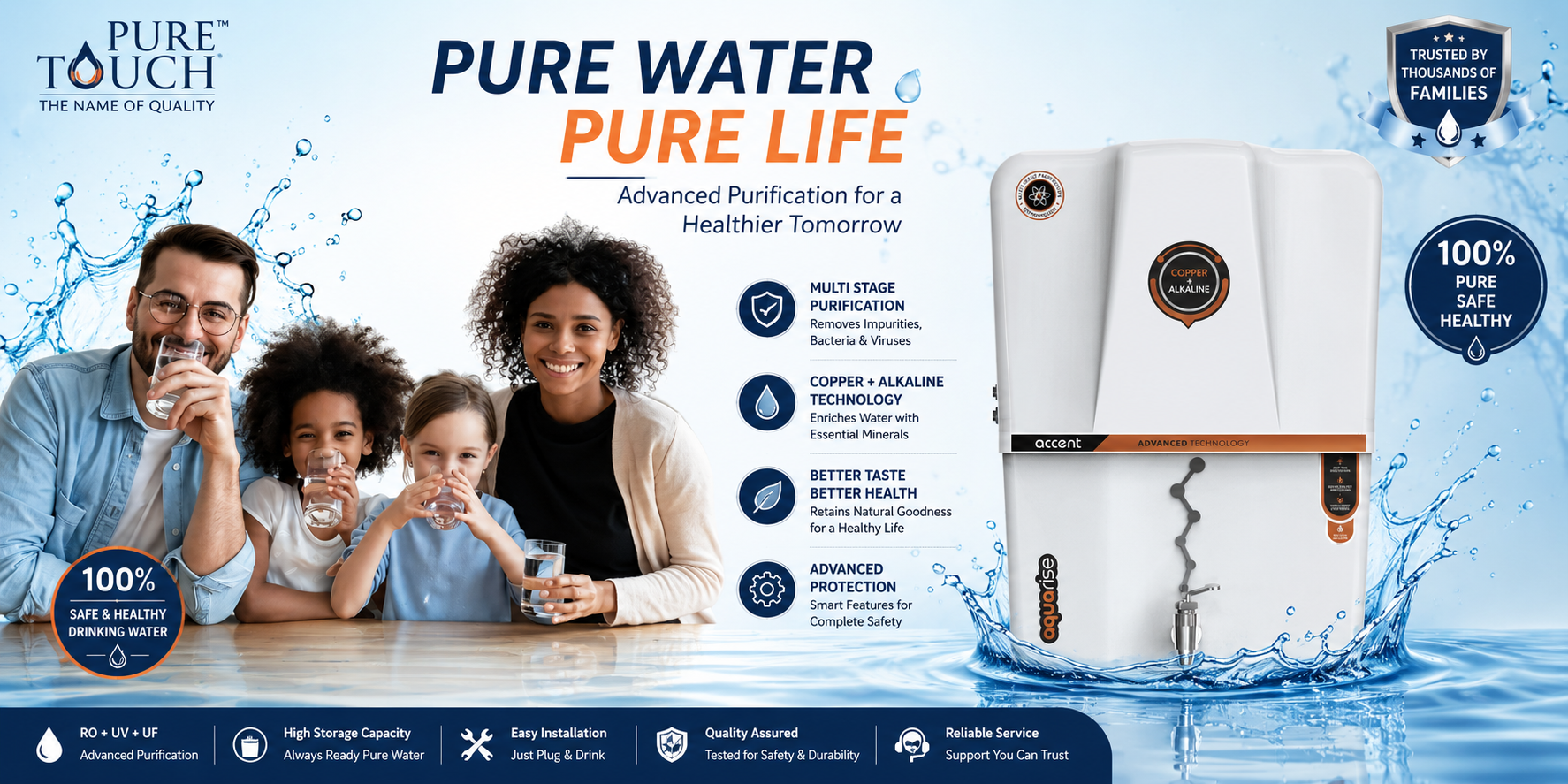 Pure Touch water purifier promo cover